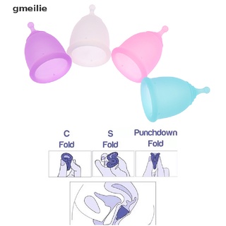 gmeilie 1set suave reutilizable descarga menstrual silicona período menstrual copa válvula mujer mx