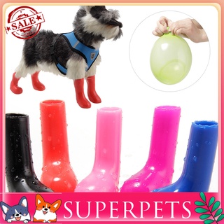 Supermascota protector De mascotas 4 piezas/a prueba De agua/antideslizante/elástica Para cachorros