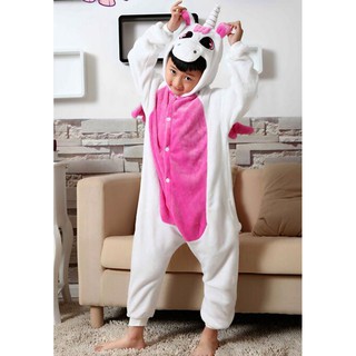 Pijama infantil Kigurumi Unisex Cosplay Animal disfraz unicornio mono (1)