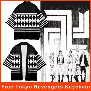 Anime Revengers Cosplay Outfit Camiseta Sano Manjiro Ryuguji Ken Draken Mikey Kimono Haori Cardigan Outwear (1)