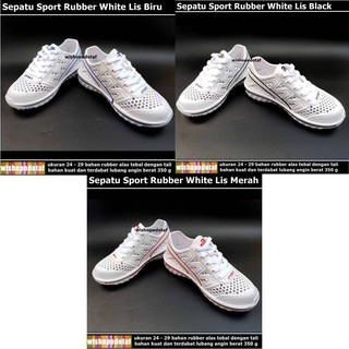 Blanco Lis niños deporte zapatos de goma