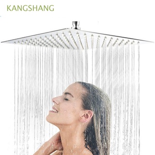 kangshang grifo de baño grande rociador pulverizador cabezal de ducha de alta presión de acero inoxidable lluvia overhead cuadrado grifo de agua boquilla