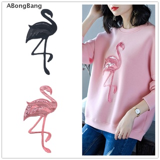 Abongbang/flamingo bird Lentejuelas Bordados Parches Coser En Ropa animal Apliques Artesanía [Caliente]