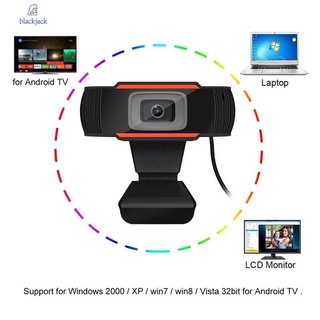 Cámara web HD USB 2.0 1080P con grabación de video para computadora portátil 【BLACKJACK】