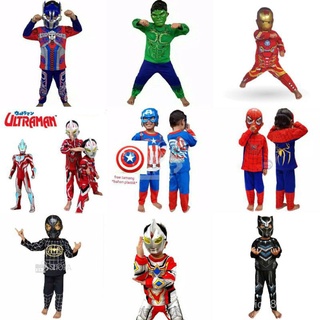 🔥Stock listo🔥Colección infantil disfraz de superhéroe SPIDERMAN IRON MAN HULK capitán américa veneno ultramento máscara libre