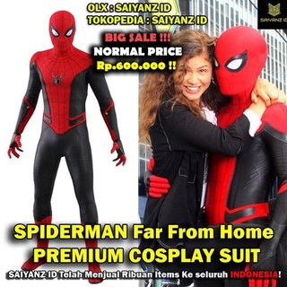 Spiderman lejos del disfraz de casa Premium Cosplay Marvel! Adulto niño