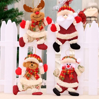 Nuevo árbol de Navidad accesorios colgante muñeca de Navidad decoraciones de Navidad baile tela muñeca pequeño colgante regalo