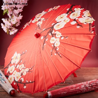 pinshen tela de seda de las mujeres de estilo chino paraguas de cerezo flores de baile antiguo paraguas.
