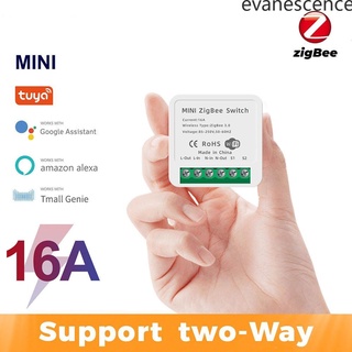 mini wifi tuya 16a smart wireless switch smart home automation compatível evanescence