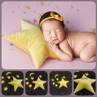 brroa 8 Pcs Baby Posing Stars Pillow Set Newborn Photography Props Infants Photo Shooting Accessories