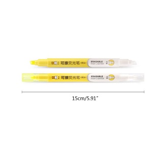 desdemona 6 pzs rotulador borrable de doble cabeza/marcador pastel líquido/lápiz fluorescente/dibujo/papelería (3)