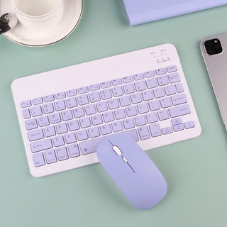 10 inch Wireless Bluetooth Keyboard Mouse Set iPad Keyboard Universal Mini Bluetooth Keyboard Mouse For iPad Samsung HUAWEI Tablet Phone (1)