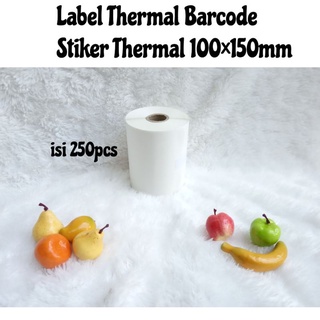 Etiqueta térmica de código de barras 100x150mm 250 papel térmico mercado de recepción pegatina