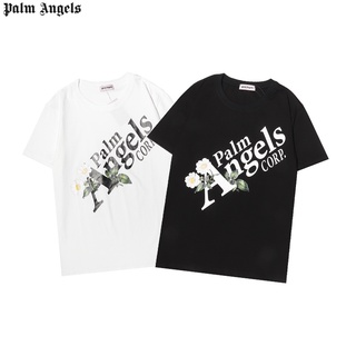 Street Fashion PA Men And Women Cotton Daisy Flower Three-dimensional Letter Printing Short Sleeve T-Shirts