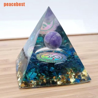 [eBes] pirámide de cristal de cuarzo transparente de cristal Natural Reiki energía cargada G
