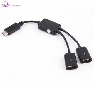 Blt 2in1 USB Type-C a USB carga de alimentación OTG adaptador de Cable Hub (1)