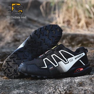 Más el tamaño 39-48 hombres zapatos de senderismo salomón caza impermeable zapatos de deporte (5)