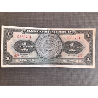 Billete 1 peso Mexico