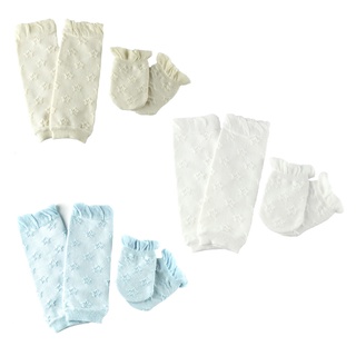 DA Baby Children Knee Tube Stocking+Arm Sleeves+Glooves+Socks Set Leg Warmer Kit