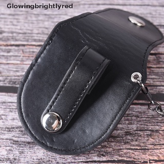GBRMX vintage pu leather chain pocket watch holder storage case box pouch bag HOT (3)