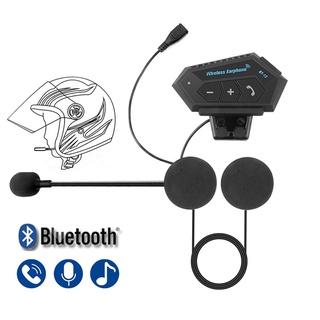 {FCC} Casco Bluetooth de motocicleta intercomunicador inalámbrico manos libres Kit de llamadas telefónicas (1)