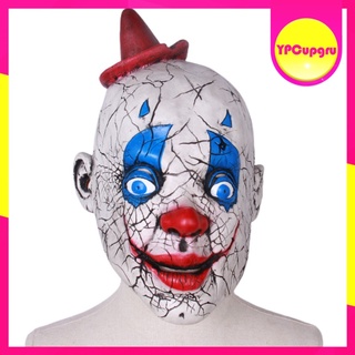 máscara de payaso de halloween disfraz de prop, máscara de miedo joker cosplay decoraciones, payaso joker máscara de halloween decoración de fiesta
