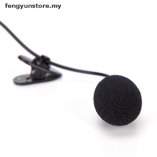 [my] Micrófono de micrófono manos libres de alta calidad mini mm clip en solapa lavalier para pc portátil negro [fengyunstore]