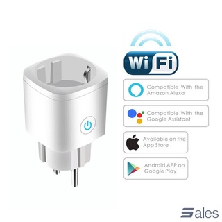 WiFi Smart Plug Outlet Tuya Control Remoto Monitor De Alimentación Electrodomésticos Funciona Con Alexa Google Home No Requiere Concentrador