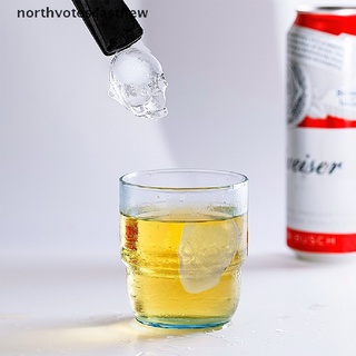 Northvotescastnew 6-Cavity 3D Skull Silicone Ice Cube Tray Mold Bar DIY Whisky Wine Ice Maker NVCN