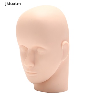 jkiuatm 1pc formación de silicona cabeza plana práctica maquillaje pestañas pestañas extensiones mx (8)