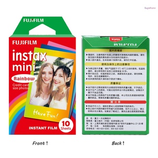 Fayshow Fujifilm Instax Mini 10 hojas de colores arco iris película de papel fotográfico instantánea álbum de impresión instantánea accesorio de reemplazo para Fujifilm Instax Mini 7s/8/25/90/9 (8)