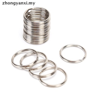[zhongyanxi] 100 unids/lote llaveros DIY Metal llavero de Metal para llaves de aro/llavero de Metal/llavero/llavero