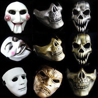 Máscara de fiesta de Halloween Clown V para Vendetta Skeleton Chainsaw Horror Party Game Scary Tricky Masquerade Props