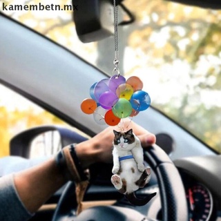 kam gato coche adorno colgante con globo colorido adorno decoración interior del coche.