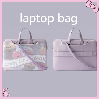 Con correa desmontable: bolsas para portátil Macbook 13.3 14 15 15,6 pulgadas, impermeable, lindo oso, maletines