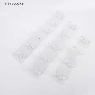 Nvryccoky Transparent Non-marking Strong Sticking Hook Self Adhesive Door Wall Hangers MX
