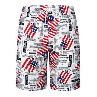 [[2]]] hombres de moda ee.uu. bandera americana estilo periódico tabla de surf pantalones cortos de playa ropa de natación deportes troncos pantalones m-2xl
