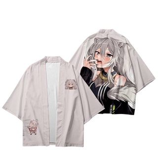 Hololive Shishiro Botan Cosplay Cardigan Kimono Haori suelto Causal manga larga abrigo Anime Tops de alta calidad