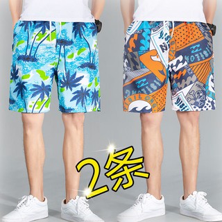 Pantalones de playa de verano para hombre Pantalones cortos para hombre de talla grande pantalones casuales de cinco puntos pantalones grandes ropa de hombre de moda