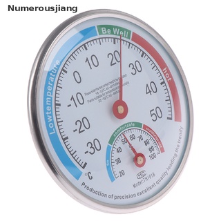 Numerousjiang - termómetro analógico redondo para el hogar, higrómetro, Monitor de humedad, medidor de mi