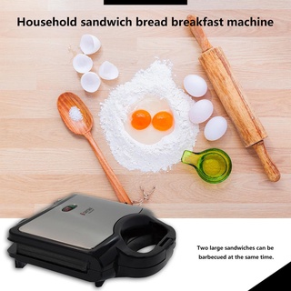 casa eléctrica de nogal pastel sandwich maker tostadora hogar máquina de desayuno