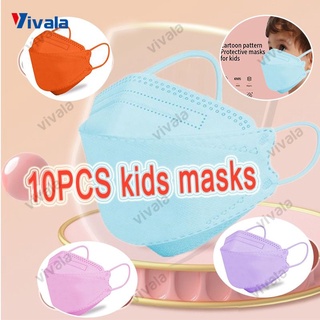 IN STOCK 『10pcs Children Mask/儿童口罩』KF94/KN95 Kids Mask 4ply Korean baby fish maskscute cartoon pattern Reuse 4-12years old VIVALA