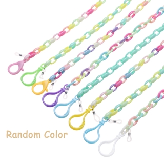 YANGMING Random Color Fashion Acrylic Glasses Chain Holder Women Children Necklace Mask Lanyard (5)