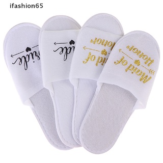 ifashion65 1 par de pantuflas suaves para dama/niña/decoración de boda/fiesta/spa/pantuflas mx