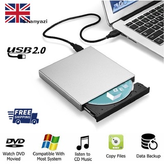 [Shanyazi] Unidad Óptica Externa USB CD DVD Disco Duro Lector De Discos Móvil Reino Unido Primero