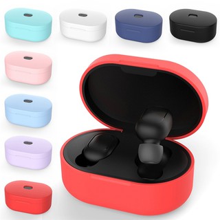 Redmi AirDots caso de silicona XiaoMi auriculares Ultra delgado de silicona suave funda protectora de Color sólido para [XiaoMi Redmi AirDots] [XiaoMi AirDots Youth]