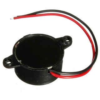 VEROMORE 1/2/5pcs Black Alarma de zumbador electrónico Alambre de cobre Multi - tono claxon cuernos Sonido continuo beeper Para coche Tin plated 3-24v 23x12mm 95db 10a piezo (6)
