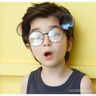 Gafas De Sol Para Niños/Niñas Redondas De Metal Flip Up UV400