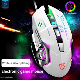 Gamer mouse Gamer con cable 6 botones Luminoso deportivo Macro mecánico Usb Para computadora/Pc/Laptop/juegos Sb
