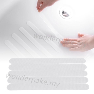 Wond 5Pcs escalera de bañera transparente antideslizante antideslizante seguro tira de cinta de baño